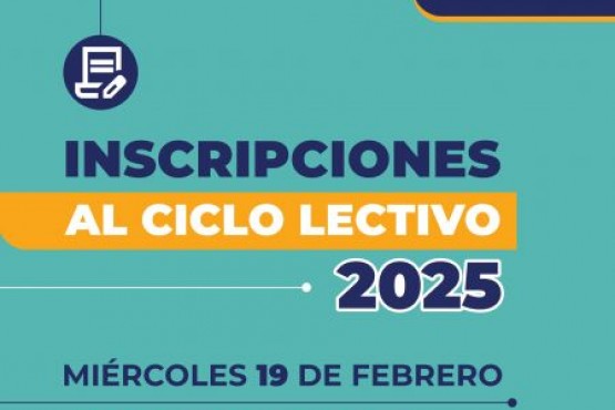 Inscripciones al Ciclo Lectivo 2025: Sala de 3 y 4 Años, Primer Grado y Primer Año