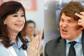 Javier Milei le respondió a Cristina Kirchner e insultó a Axel Kicillof