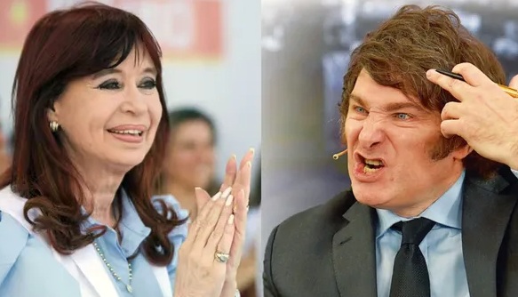 Javier Milei le respondió a Cristina Kirchner e insultó a Axel Kicillof