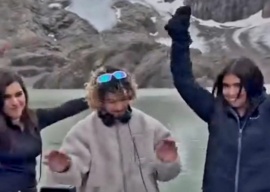 Otra vez un set de una DJ israelí frente a un glaciar