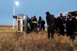 Un hombre sufrió heridas tras volcar