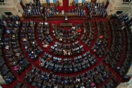 La impactante imagen de una Asamblea Legislativa semivacía cuando hablaba Javier Milei