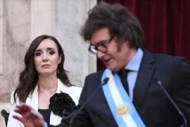 Javier Milei agradeció a todo su equipo y omitió mencionar a Victoria Villarruel