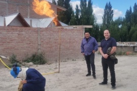 Matias Treppo inauguró obras de gas en Perito Moreno