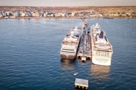 Nueva jornada de doble arribo en Puerto Madryn