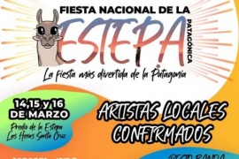 Confirman los artistas locales para la Fiesta Nacional de la Estepa