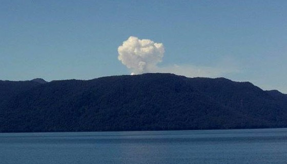 El volcán puso en emergencia a Santa Cruz y Chile. 