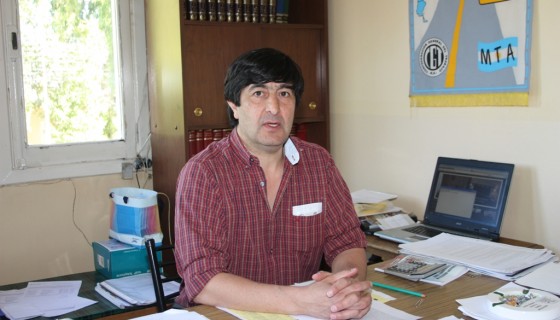 Leonardo García, secretario general del gremio de Vialidad,