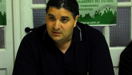 Alejandro Garzón, secretario general de la CTA.