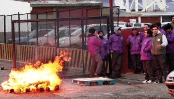 Camioneros durante las manifestaciones de la semana pasada. (Foto Archivo)