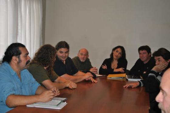 Los referentes de los gremios que representan a la Administración Central. (Foto Archivo)