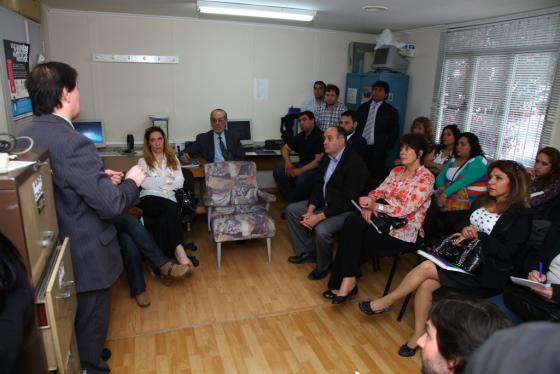 Ayer, la reunión en la sede de la Función Pública. 8Foto H. Córdoba)