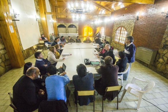 La paritaria sectorial de Salud, ayer en el CEPARD. (Foto A.B.)