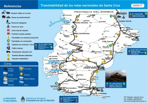 Estado De Las Rutas Nacionales En El D A De Hoy